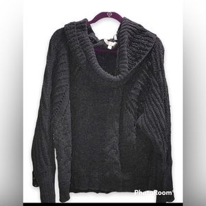 Terra & Sky Soft Yarn Crochet Sweater with Turtleneck - Size 2X